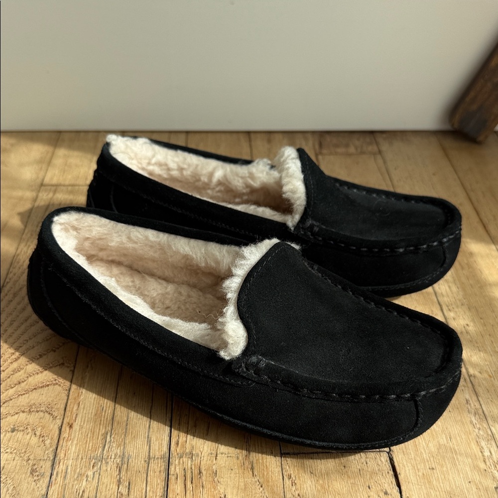 Ugg Black Suede Loafers